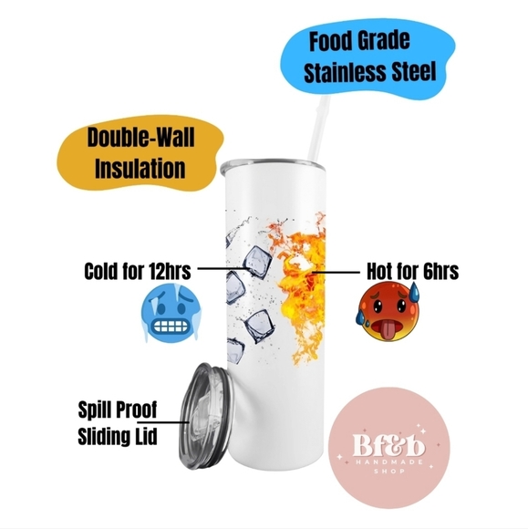 - (1) 20oz Fall Tumbler,  Autumn Tumbler - Picture 3 of 4